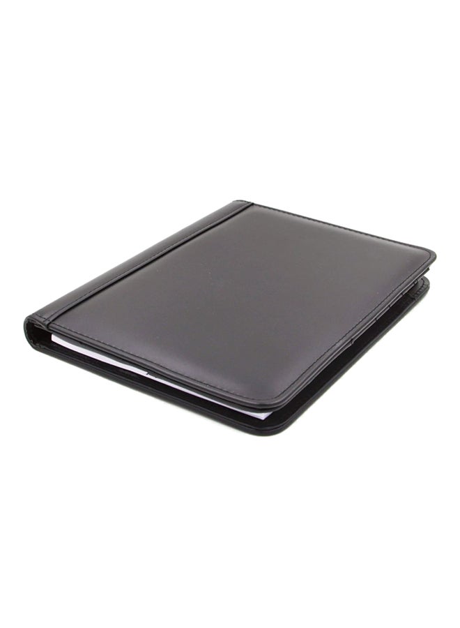 A5 PU Folder With Calculator & Memo Pad Black - Image 1