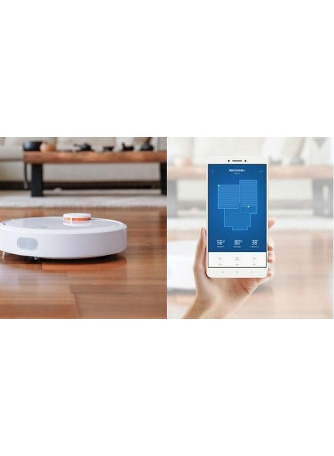 Xiaomi - Smart Home Robot Vacuum Cleaner Path Planning 1800pa Suction 5200mAh Battery 55W 55 W Mi Robot White - Image 1