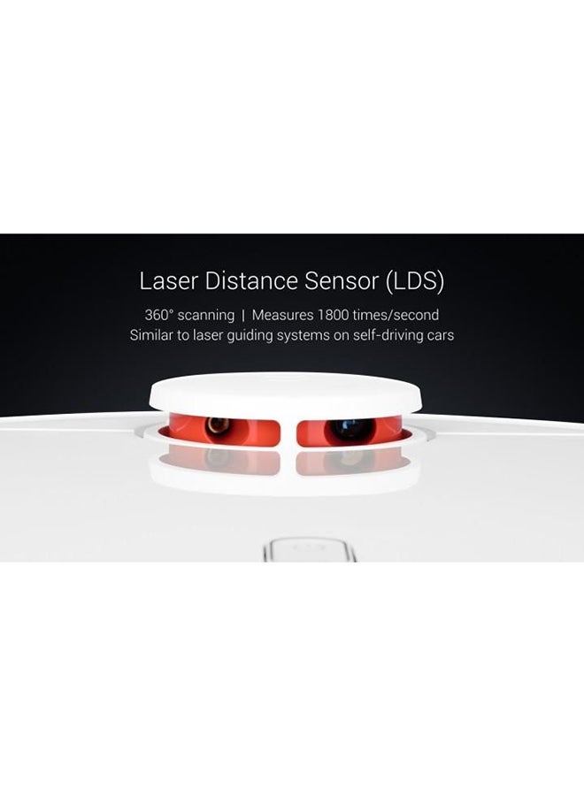 Xiaomi - Smart Home Robot Vacuum Cleaner Path Planning 1800pa Suction 5200mAh Battery 55W 55 W Mi Robot White - Image 1