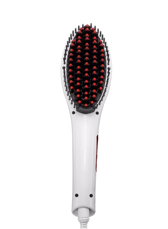 Fast Hair Straightener Brush White - Image 1