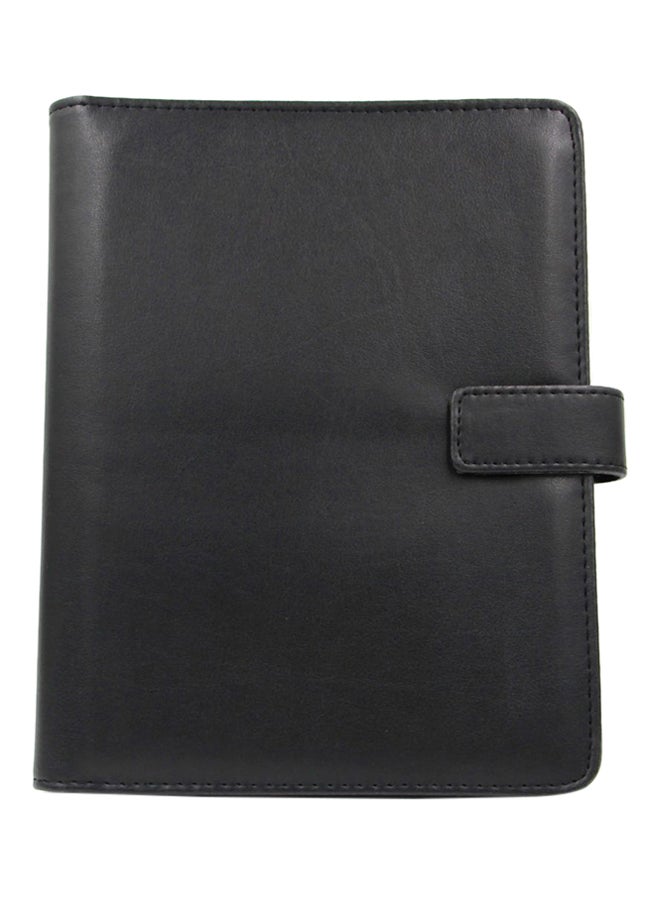 A5 PU Folder With Memo Pad & Magnetic Closure Black - Image 1
