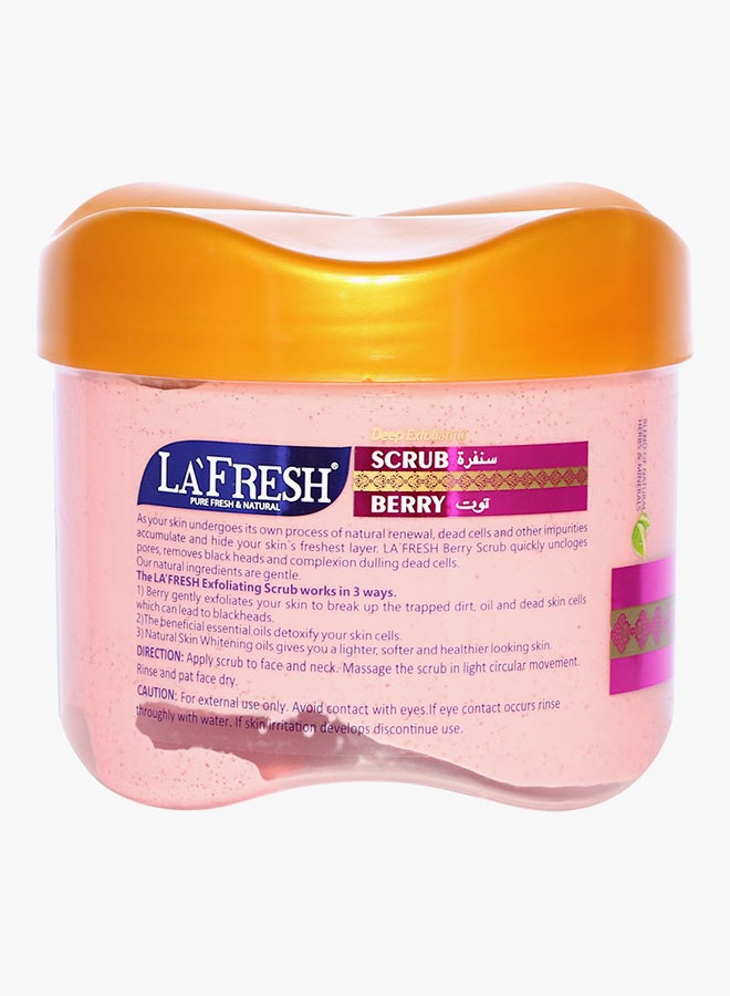 LA FRESH - Berry Deep Exfoliating Face Scrub - Raspberry And Strawberry Pink 610grams - Image 1