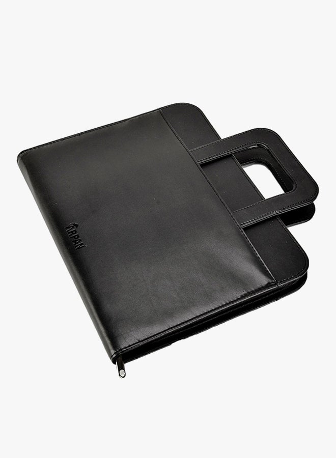 A4 Size Folder With Calculator And Handle Black - Image 2