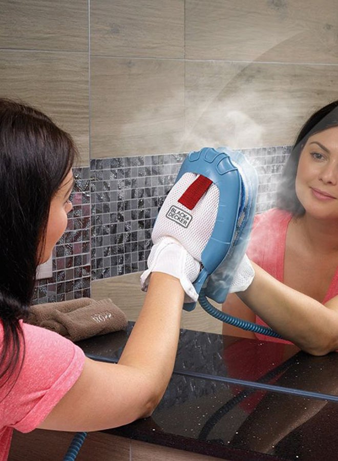 بلاك اند ديكر ممسحة بخار 15 في 1 مع قفاز أزرق/ أبيض - Image 4