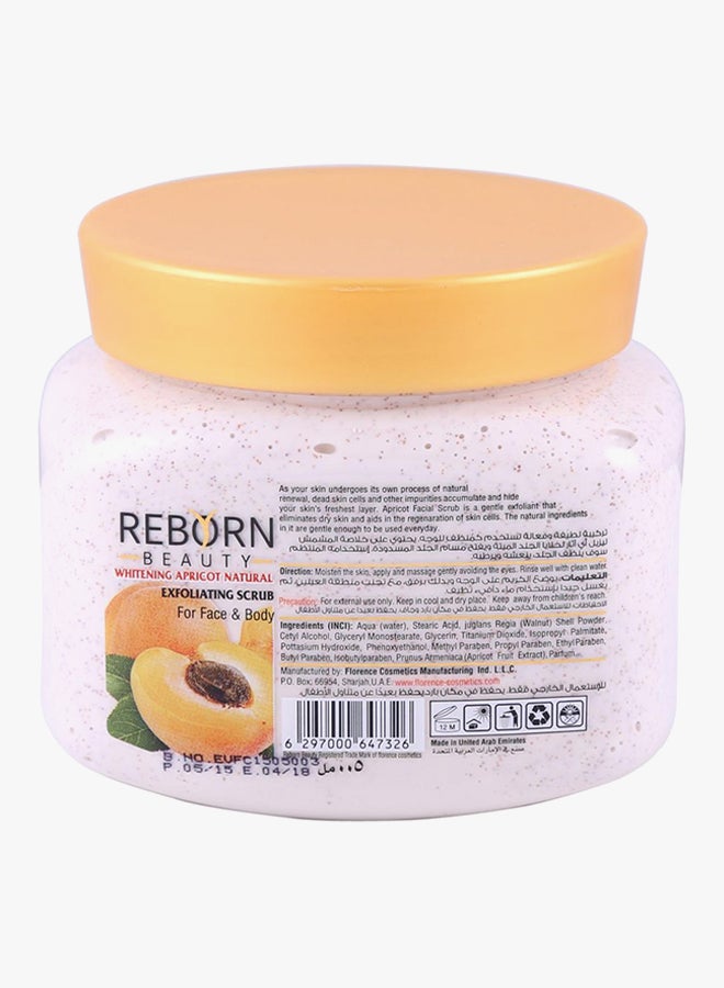 Reborn Beauty - Whitening Apricot Natural Exfoliating Scrub White 500ml - Image 1
