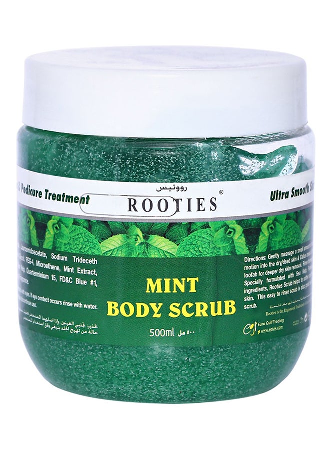 ROOTIES Mint Body Scrub Green 500ml - Image 1