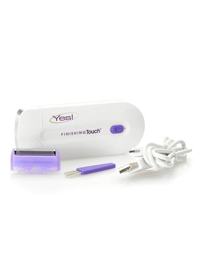 YES! Painless Body Hair Remover Trimmer White/Purple  - Image 1