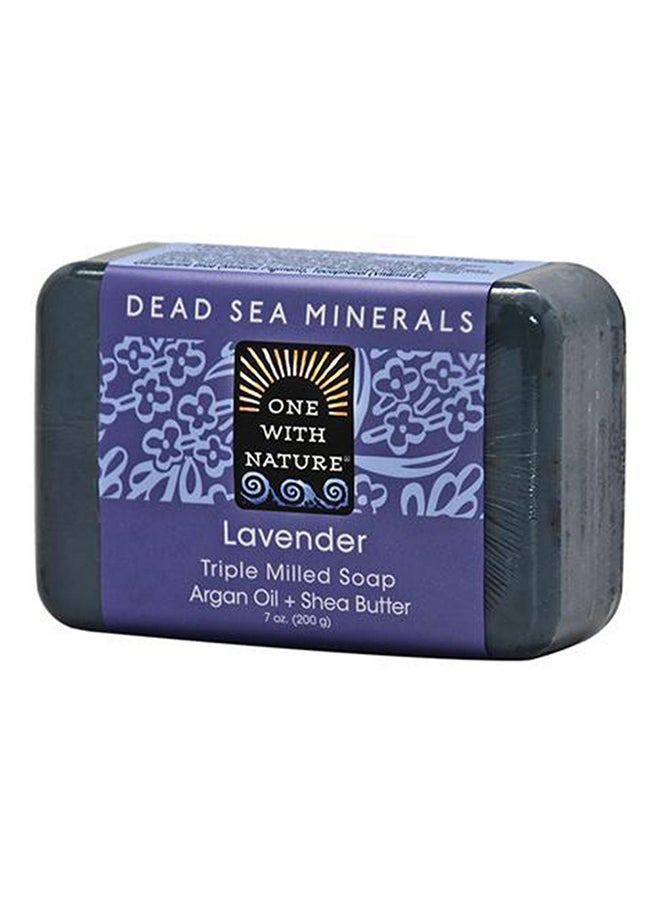ONE WITH NATURE Lavender Triple Milled Soap Purple 200grams 