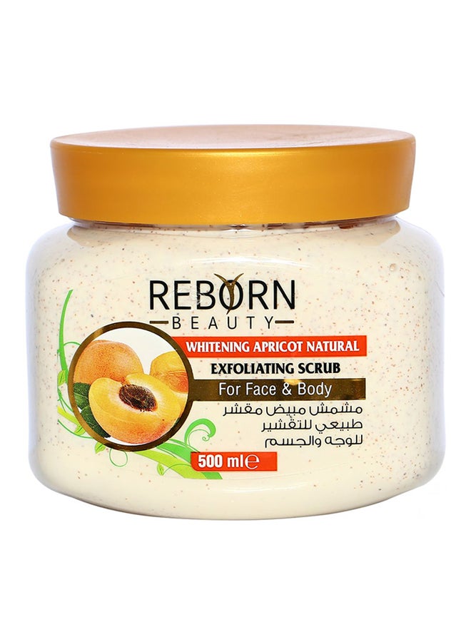 Reborn Beauty - Whitening Apricot Natural Exfoliating Scrub Cream 500ml - Image 1