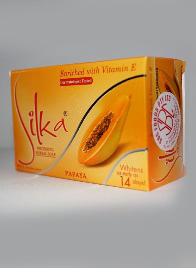 Silka Whitening Herbal Soap With Vitamin E Orange  - Image 2