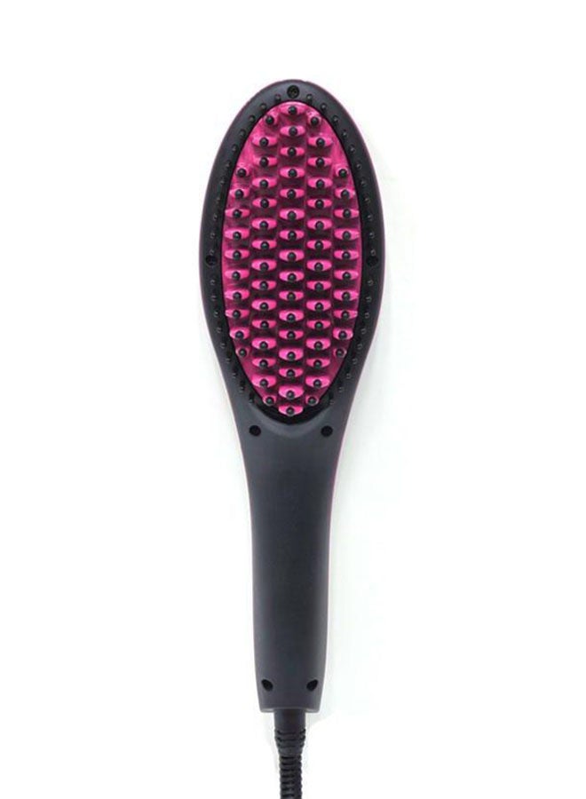 Hair Straightening Brush Pink/Black - Image 1