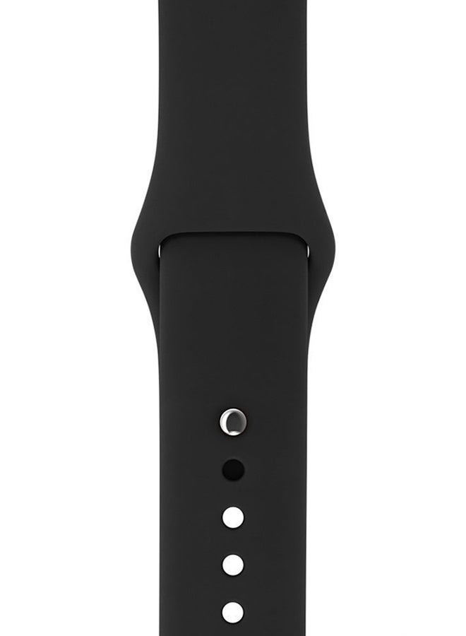 Generic - Silicone Replacement Band For Apple Watch 42mm Black - Image 1