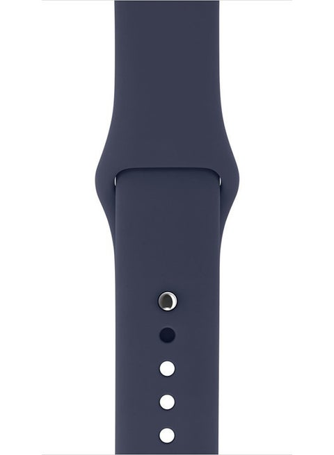 Adjustable Replacement  Silicone Band For Apple Watch Series 3/2/1 Dark Blue