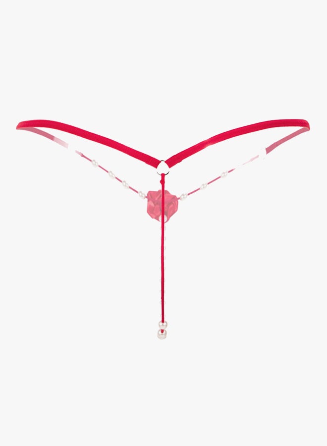 Beauty Rosy - Pearl Roses Perspective Briefs Red - Image 1