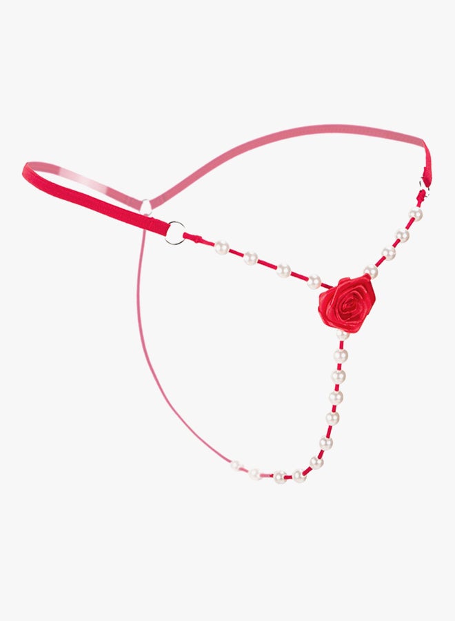 Beauty Rosy - Pearl Roses Perspective Briefs Red - Image 1