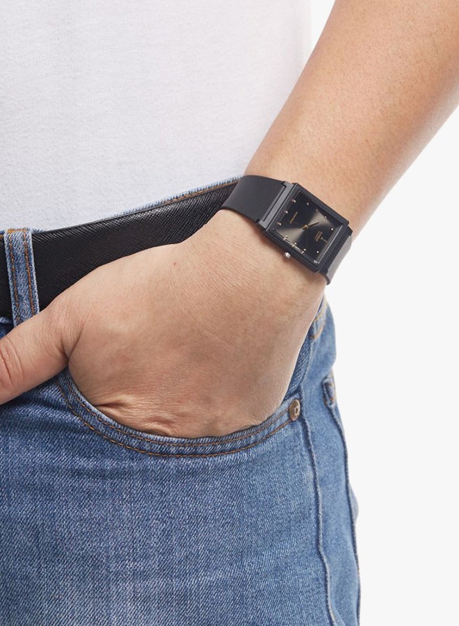 كاسيو ساعة يد بعقارب وبسوار من السيليكون طراز MQ-38-1A - قياس 27 مم - لون أسود للرجال - Image 3