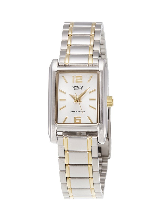CASIO - Women's Stainless Steel Analog Watch LTP-1235SG-7ADF - 21 mm - Gold/Silver - Image 1
