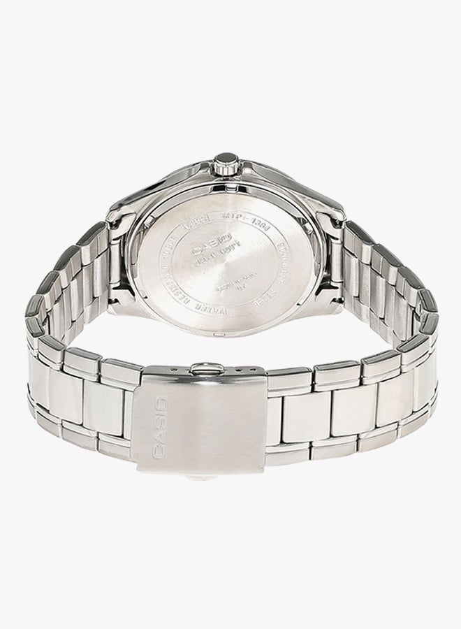 CASIO Men's Stainless Steel Analog Watch MTP-1384D-1AVDF - 41 mm - Silver - Image 2