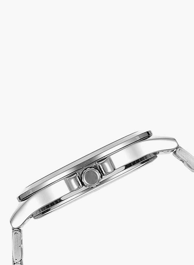 كاسيو ساعة يد بعقارب وسوار من الإستانلس ستيل طراز MTP-V300D-1AUDF - 40 مم - فضي للرجال - Image 3