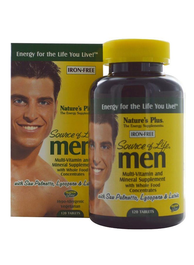 Nature's Plus - Source Of Life Multi-Vitamin And Mineral Supplement - 120 Tablets - Image 1