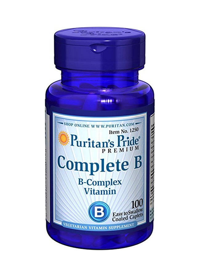 Puritan's Pride Complete Vitamin B Complex - 100 Caplets 