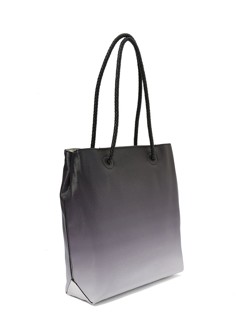 سوديني حقيبة تسوق من ماركة سو يونغ بلونين مختلفين أسود - Image 2