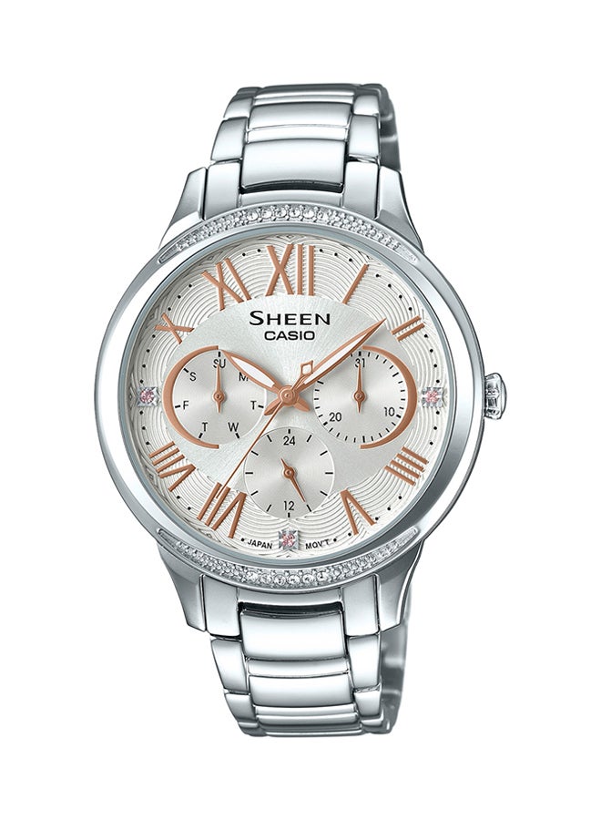 كاسيو ساعة شين بعقارب من الإستانلس إستيل طراز 3058D-7AUDR - Image 1