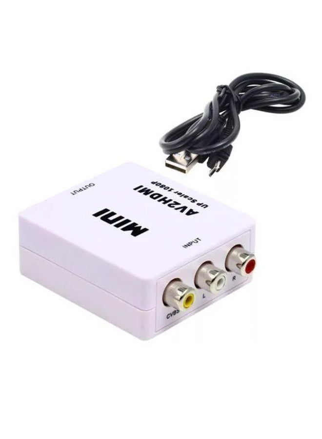 Mini HDMI Video Adapter White  - Image 3