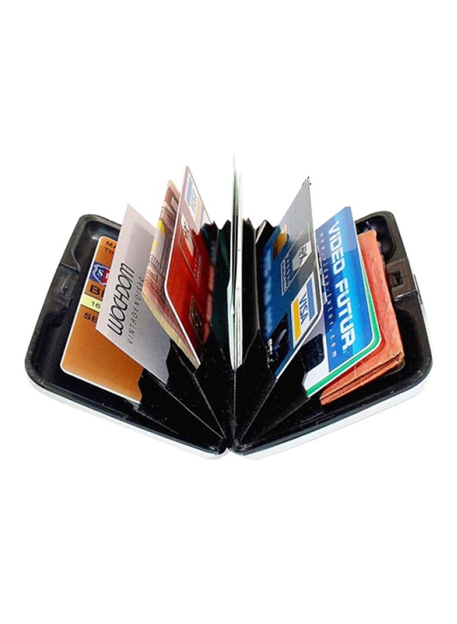 Aluminium Card Case Holder Black 