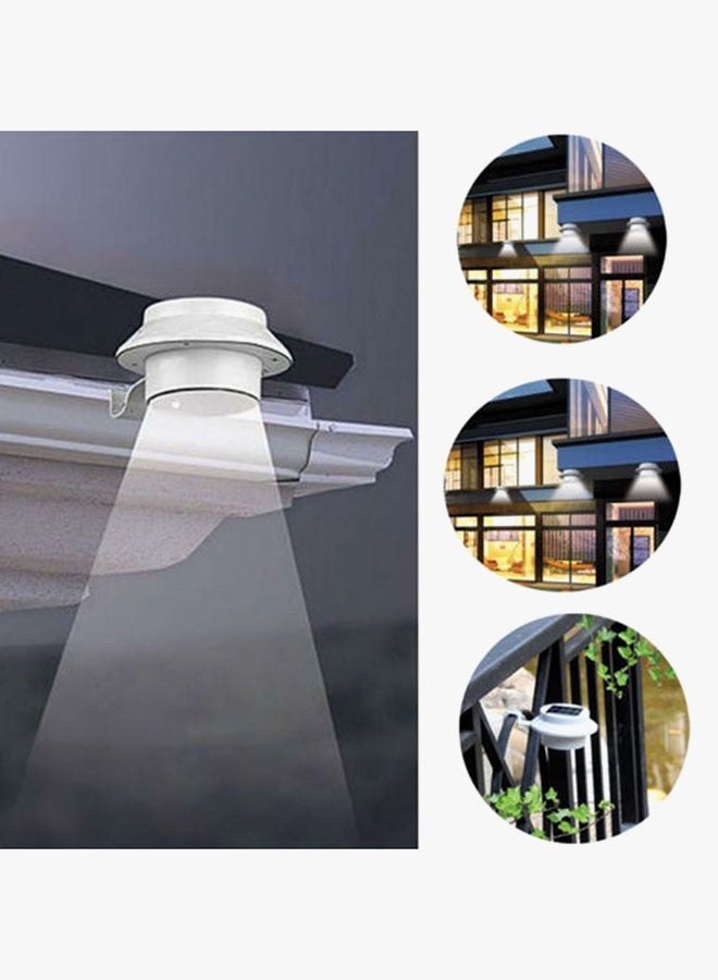 ماركة غير محددة مصباح LED يُثبَّت على الحائط في الحديقة يعمل بالطاقة الشمسية أبيض/ أسود  - Image 2