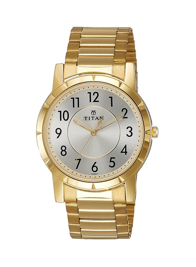 TITAN Men's Water Resistant Stainless Steel Analog Watch 1647YM01