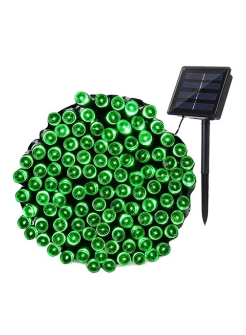 Solar Powered LED String Light Green 17meter