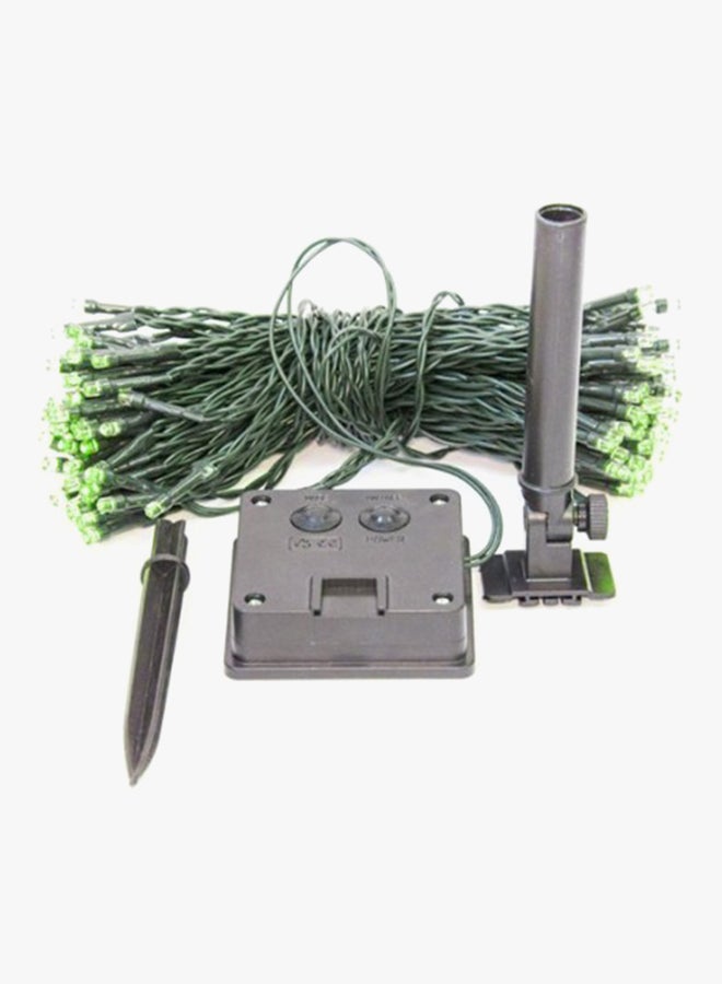 Solar Powered LED String Light Green 17meter