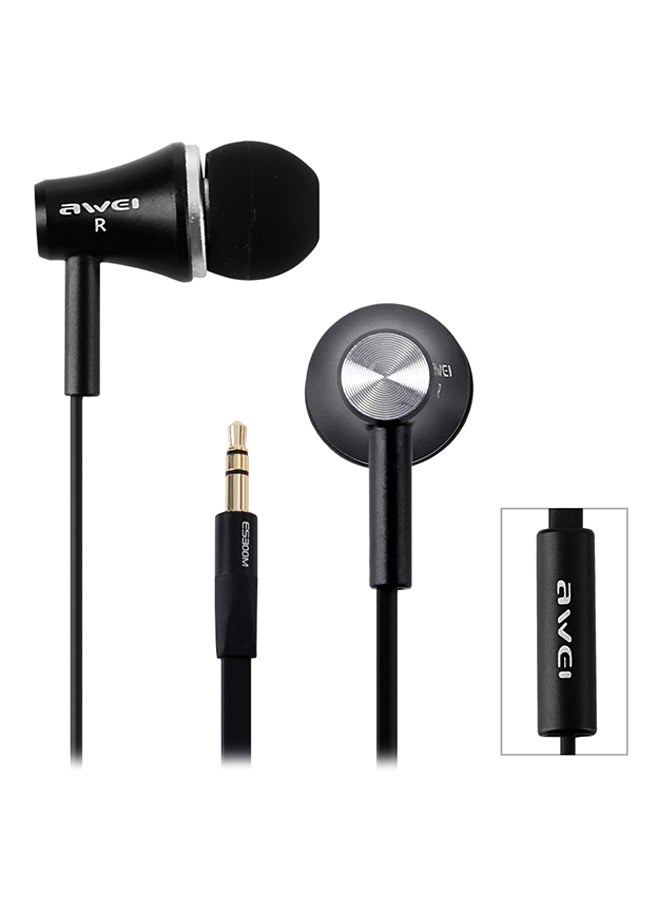 Awei Universal In-Ear Headphones With Microphone Black/Silver