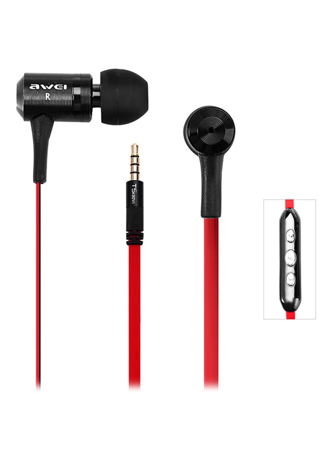 Awei In-Ear Earphones Red/Black