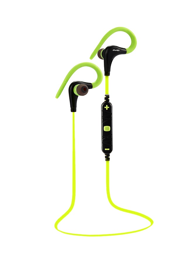 Awei Wireless Stereo In-Ear Headphone With Mic Green