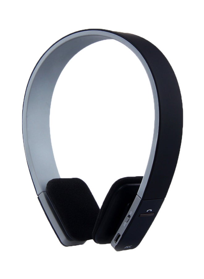 سماعة رأس بلوتوث لاسلكية أسود