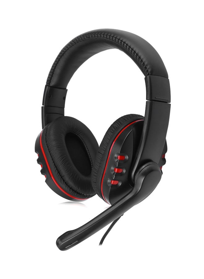 USB Wired Gaming Headset With Mic For Game Player PS4/PS3/XBOX 360 Black