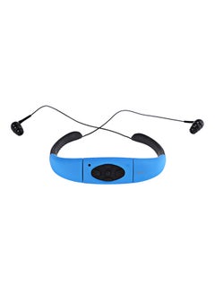Waterproof Sport MP3 Player Headset Blue/Black