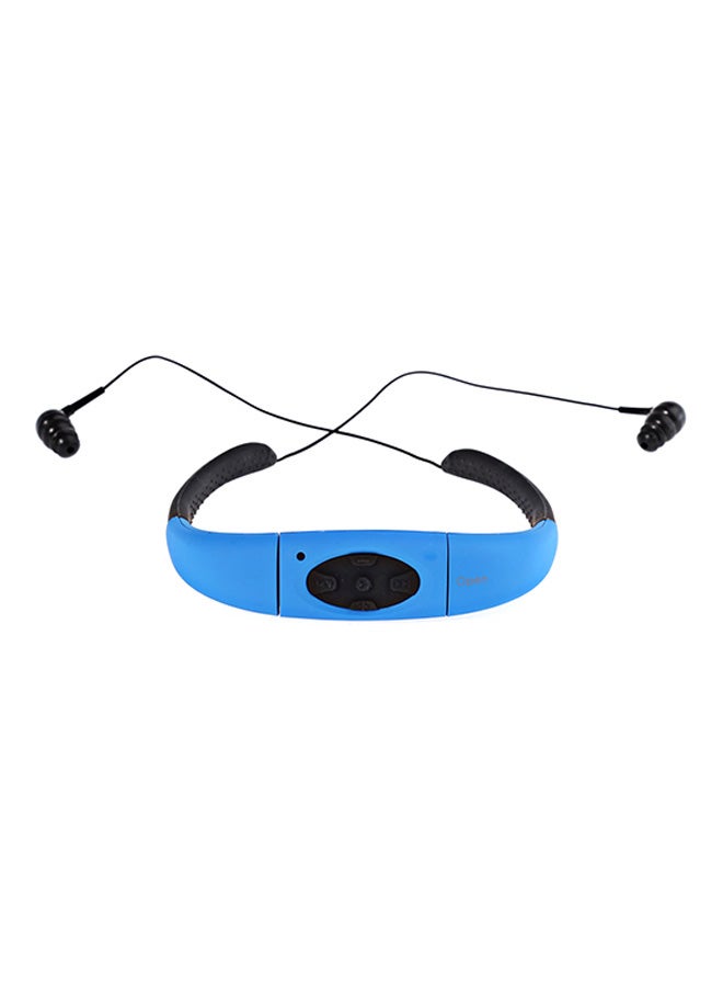 Generic - Waterproof Sport MP3 Player Headset Blue/Black - Image 1