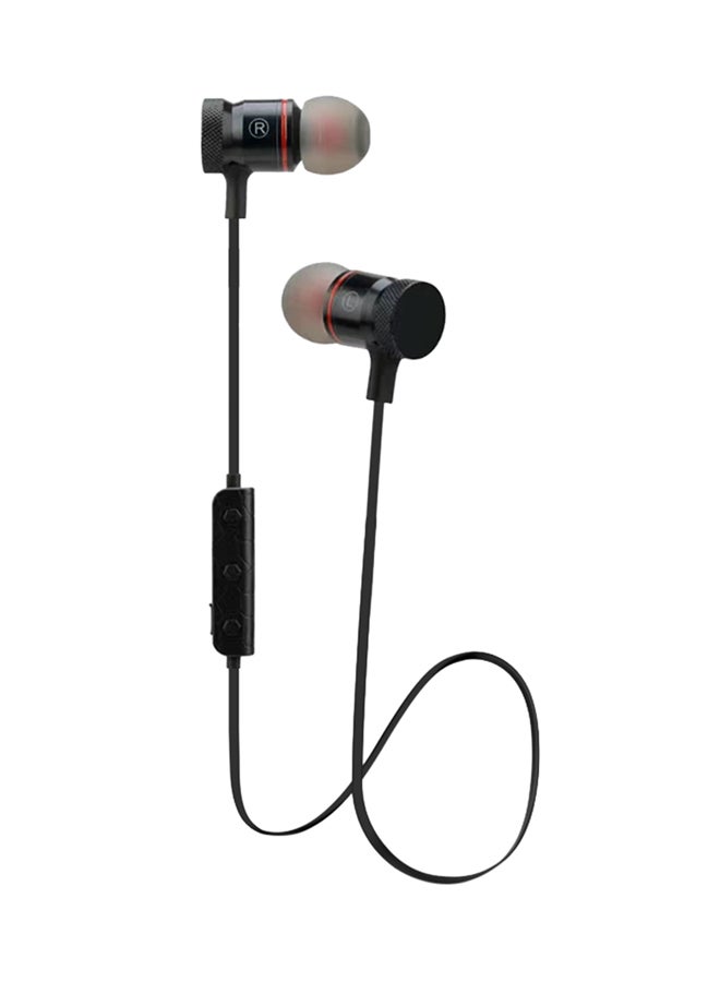 Generic Wireless Magnetic Bluetooth Sports Earbuds Black 