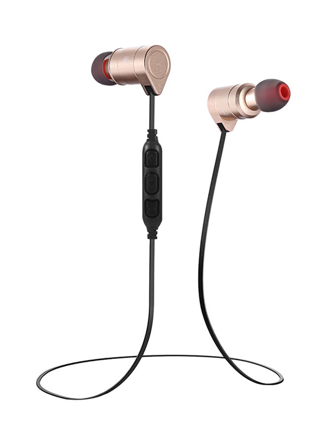 Awei Waterproof Magic Magnet Attraction Sports Headphones Golden