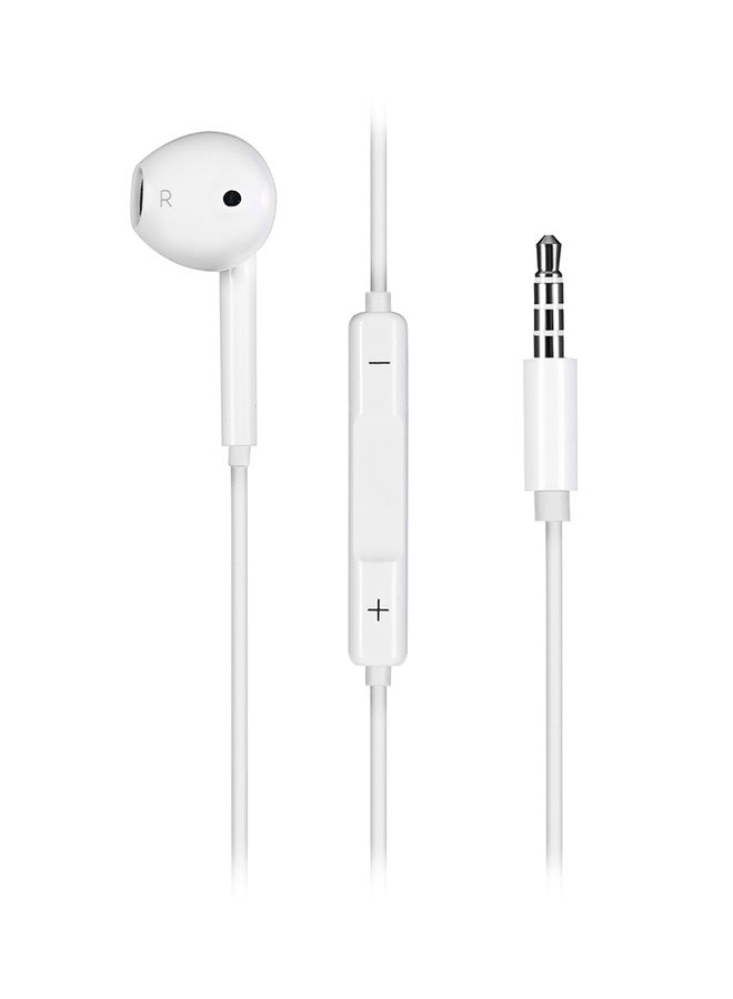 Generic Modern Unilateral Design In-Ear Earphones White 