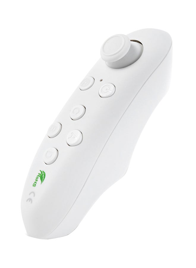 Wireless Bluetooth Remote Controller Selfie Shutter Gamepad White 