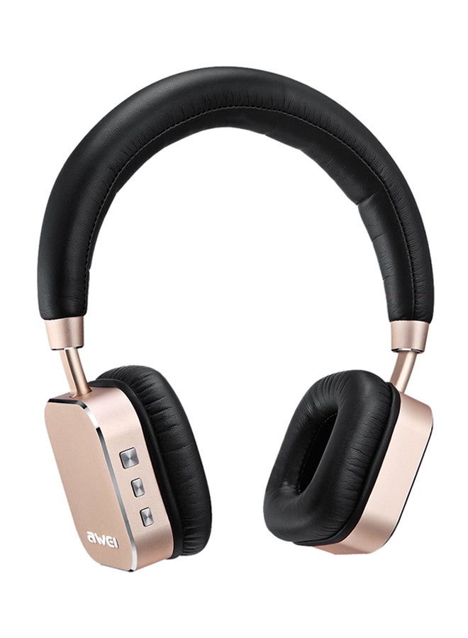 أوي سماعات رأس لاسلكية ستيريو وهاي فاي مزودة بتكنولوجيا البلوتوث ذهبي/ أسود
