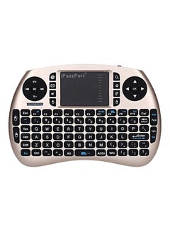 2.4Ghz Rf Wireless Hand-Held RC-Keyboard Touchpad Tyrant gold