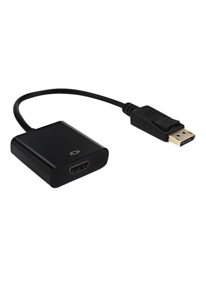 Generic - DisplayPort Male To HDMI Female Cable Adapter Support 1080P Black - Image 1