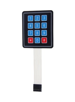 3X4 Matrix 12-Key Membrane Switch Keypad Keyboard Multicolour