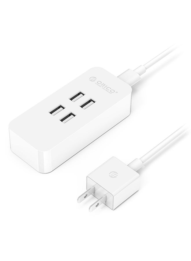 Orico DCV-4U 4-Port USB 2.0 HUB Desktop Fast Charger White