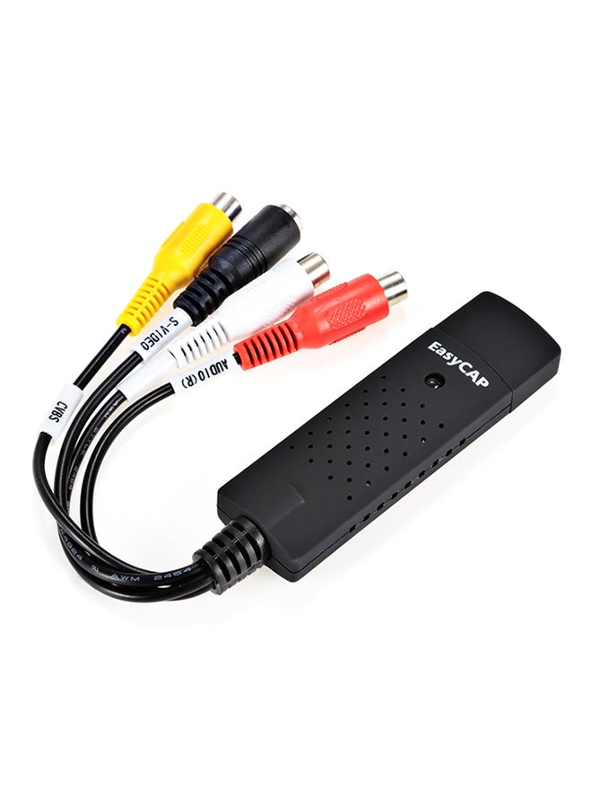 Easycap 4-Channel USB 2.0 Video Adapter With Audio Cable Black